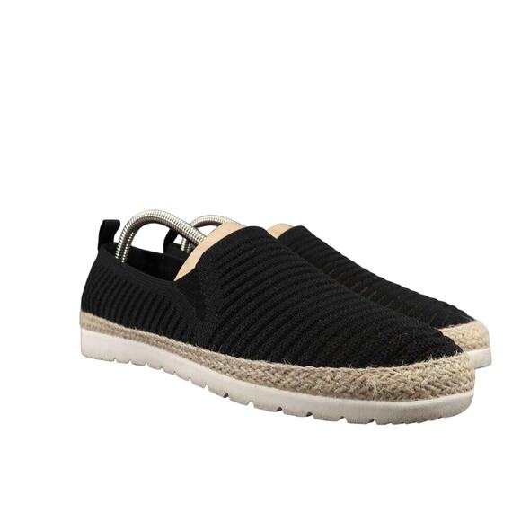 Skechers Shoes Womens 8.5 Bobs Slip On Sneaker Flexpadrille Comfort Casual Black - Picture 1 of 16